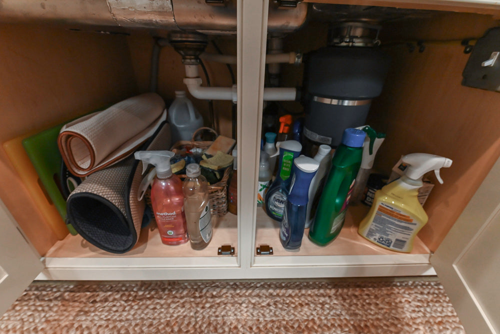 Large Traditional White Kitchen with Island, Stone Countertops & Desk Area