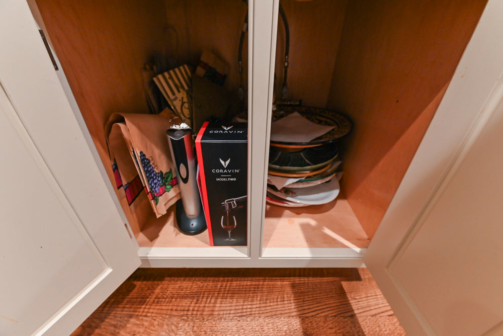 Traditional White Butler's Pantry with Prep Sink and Wood Countertops