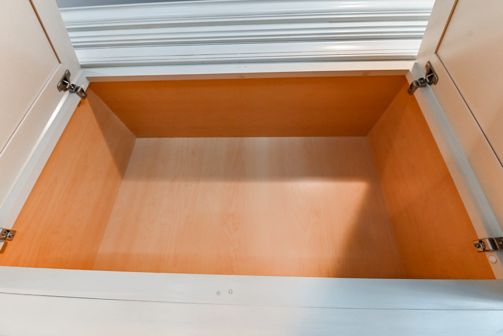 Schrock Traditional Cream Kitchen with Island and Granite Countertops