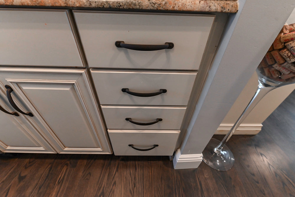 Schrock Traditional Cream Butler's Pantry with Granite Countertops