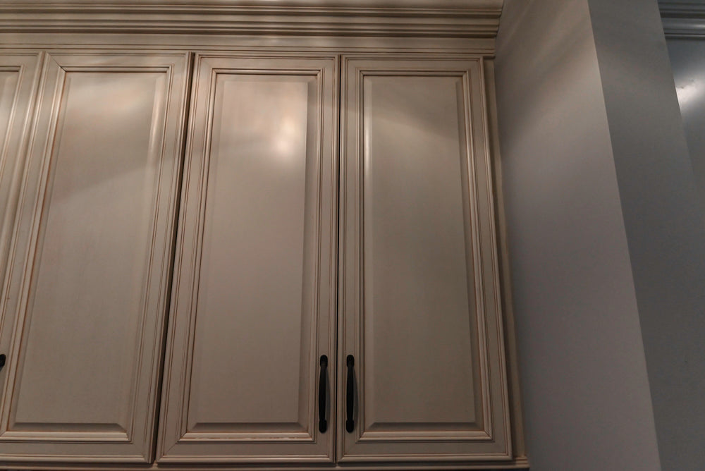 Schrock Traditional Cream Butler's Pantry with Granite Countertops