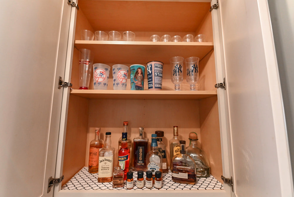 Schrock Traditional Cream Butler's Pantry with Granite Countertops