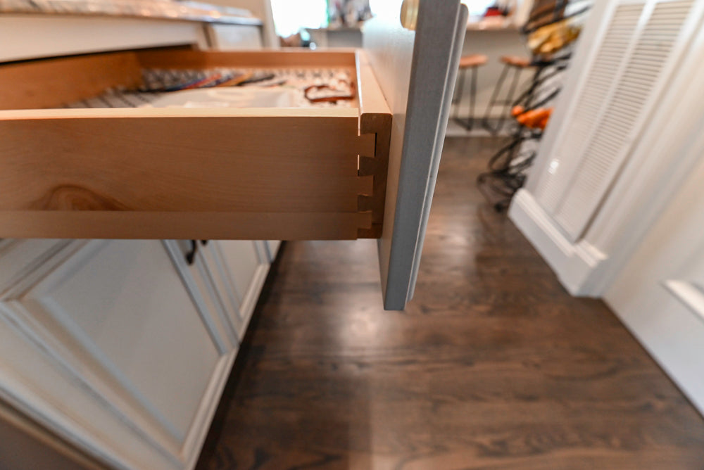 Schrock Traditional Cream Butler's Pantry with Granite Countertops