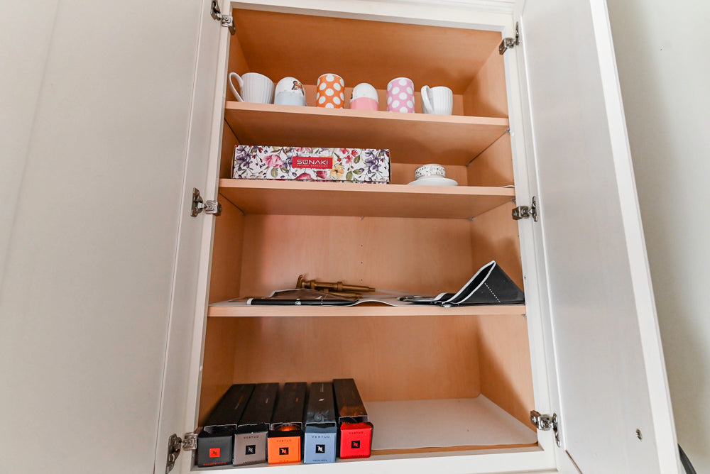 Schrock Traditional Cream Wet Bar with Granite Countertops