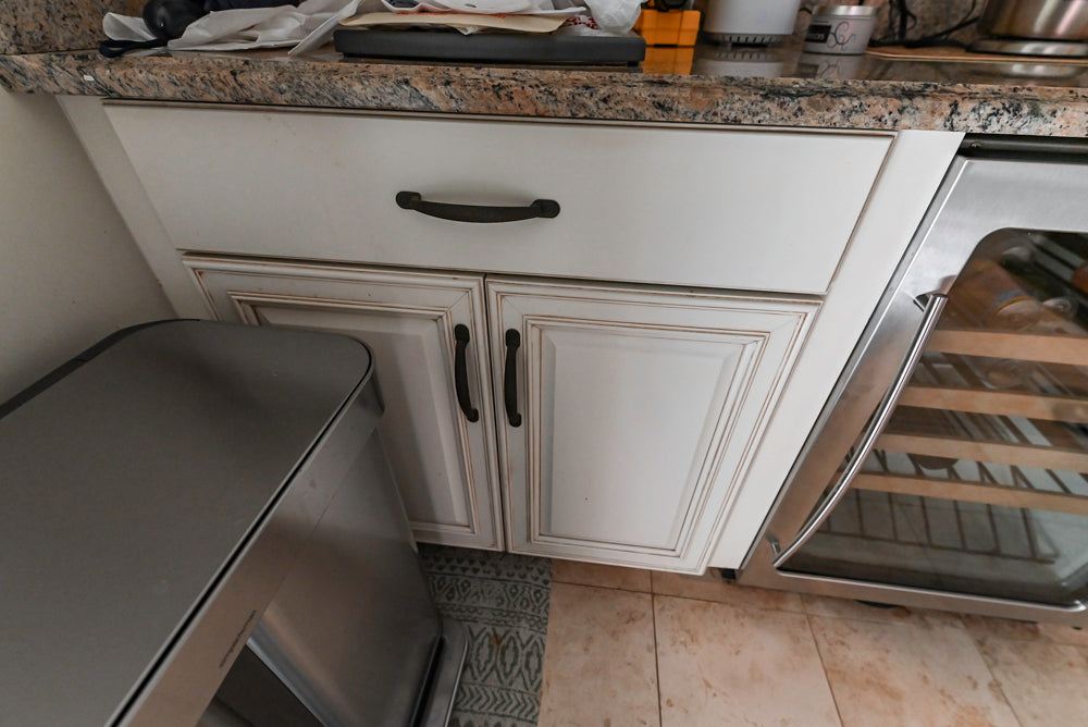 Schrock Traditional Cream Wet Bar with Granite Countertops