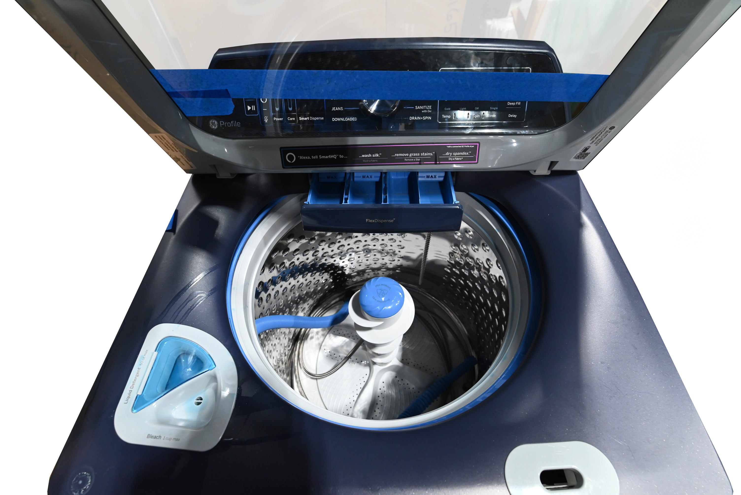 GE Profile PTW905BPTRS 28" Sapphire Blue Top Load Smart Washer