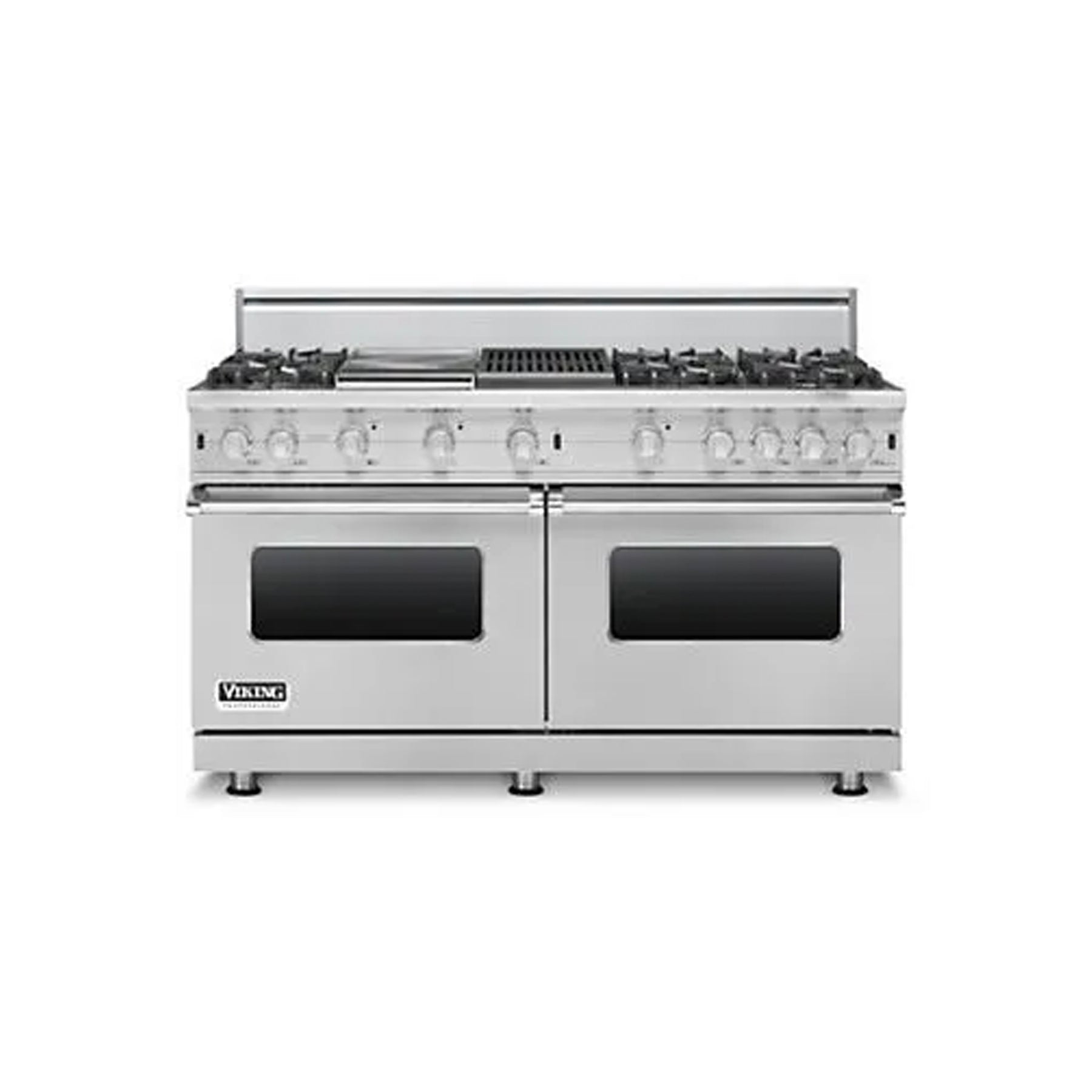 Viking VGCC5606GQSS 60" Stainless Steel Gas Range with Grill and Griddle