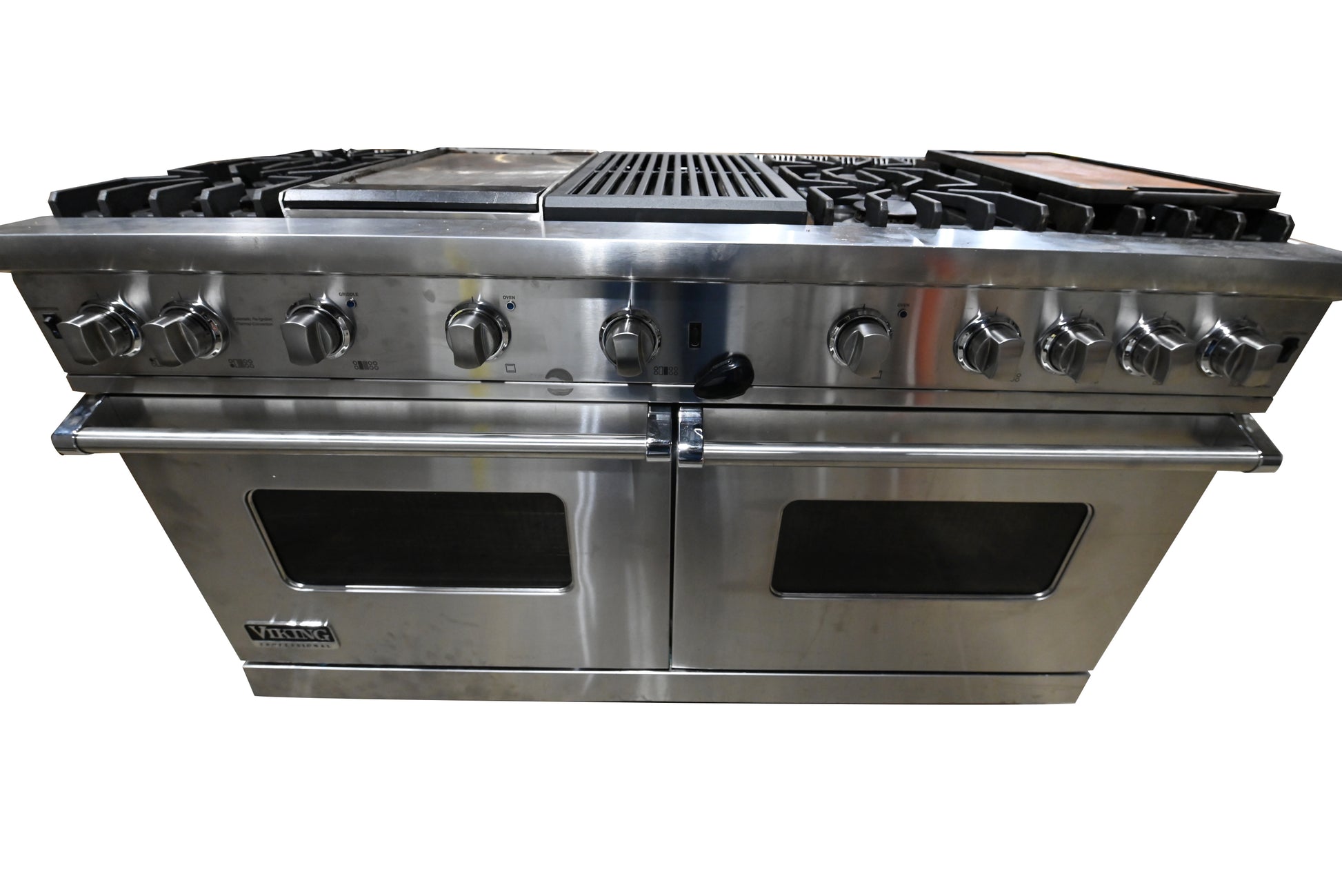 Viking VGCC5606GQSS 60" Stainless Steel Gas Range with Grill and Griddle
