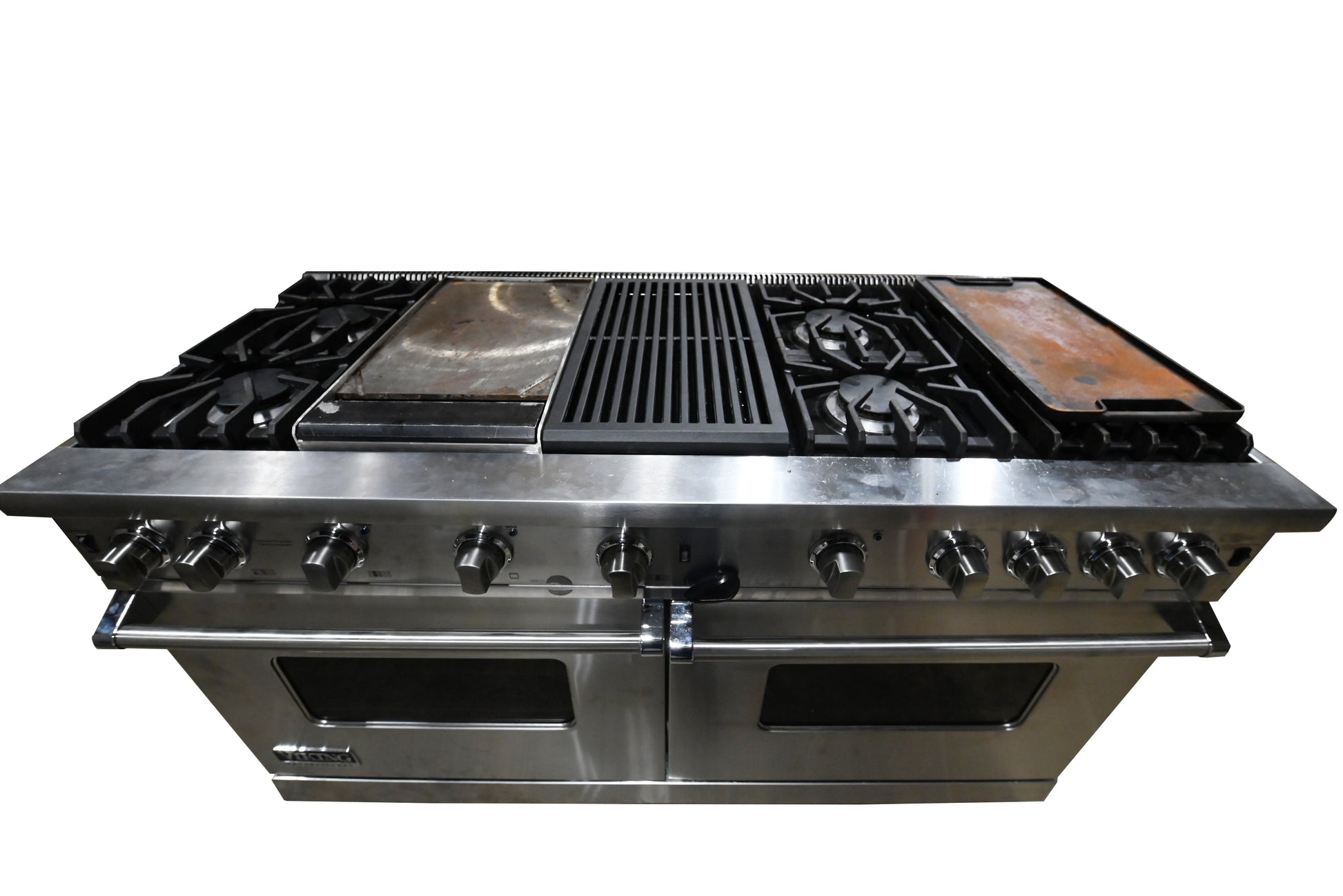Viking VGCC5606GQSS 60" Stainless Steel Gas Range with Grill and Griddle