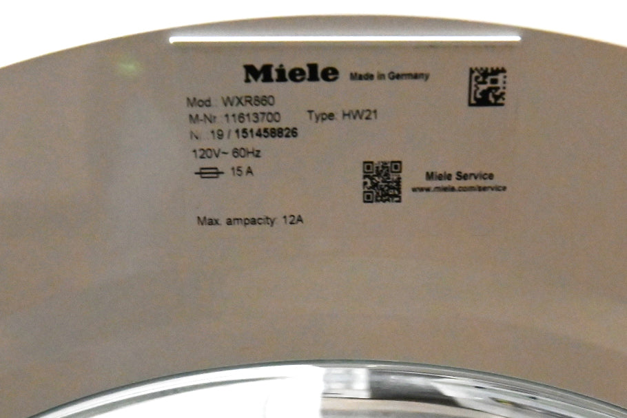 Miele WXR860 24" White Front Load Washer 