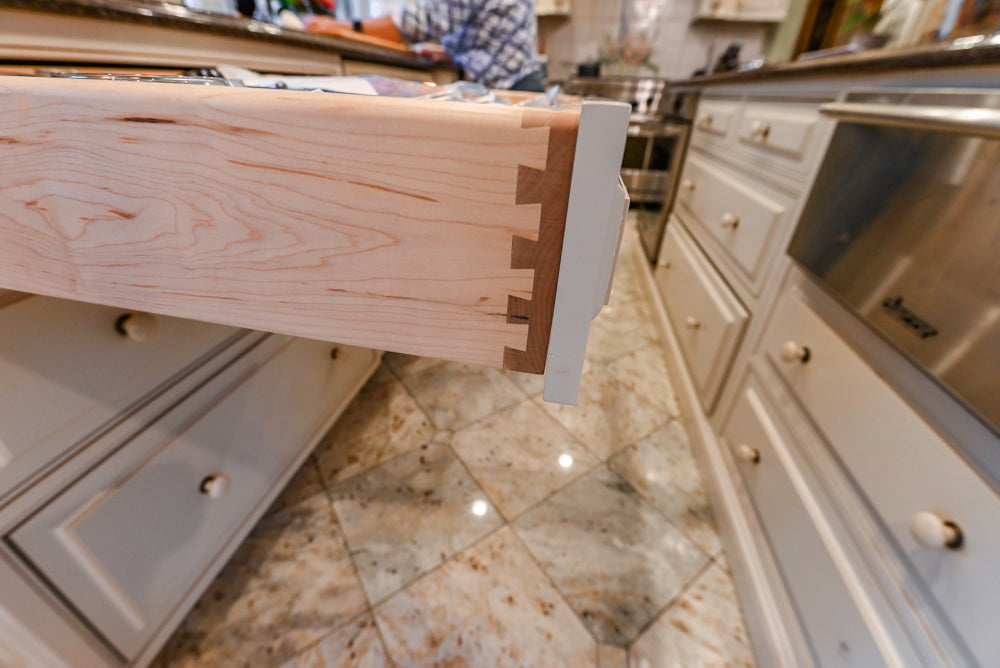 Form LTD Traditional Cream Kitchen with Island, Granite Countertops & Appliances