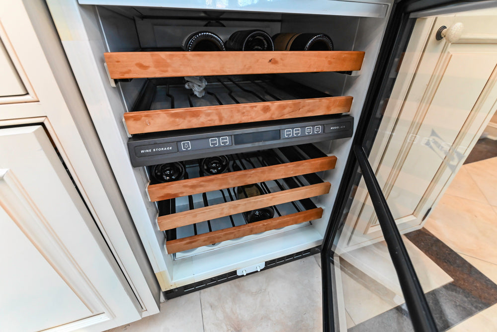 Form LTD Traditional Complete White Cream Wet Bar with Granite Countertops