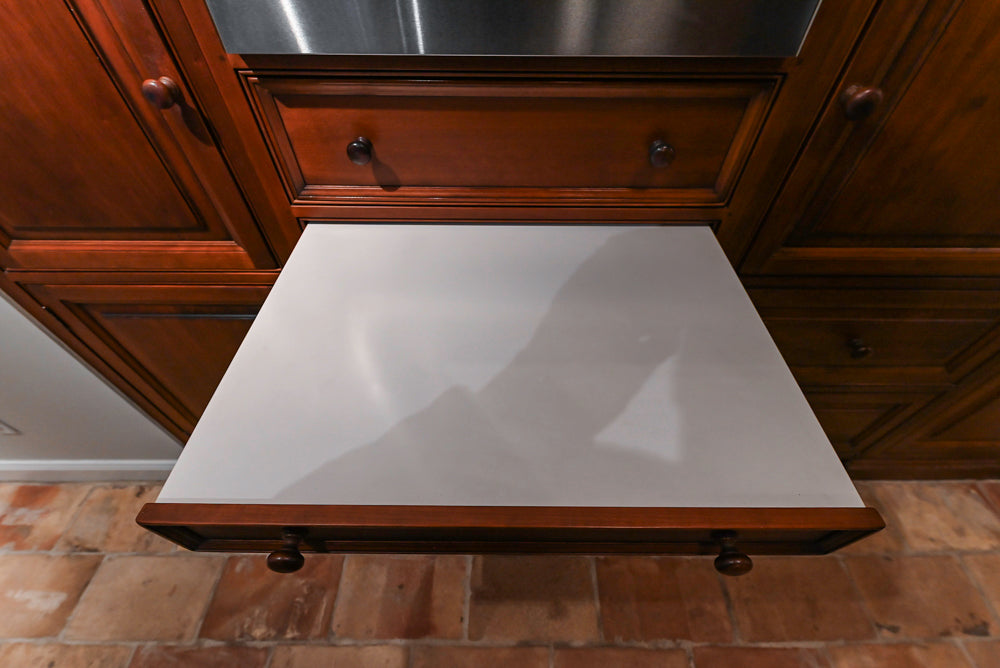 Premier Traditional Kitchen with Stainless Steel Island, Desk Area & Appliances