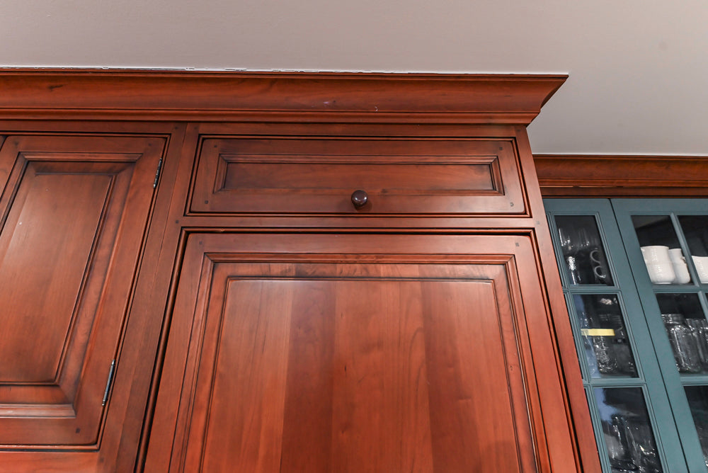 Premier Traditional Kitchen with Stainless Steel Island, Desk Area & Appliances