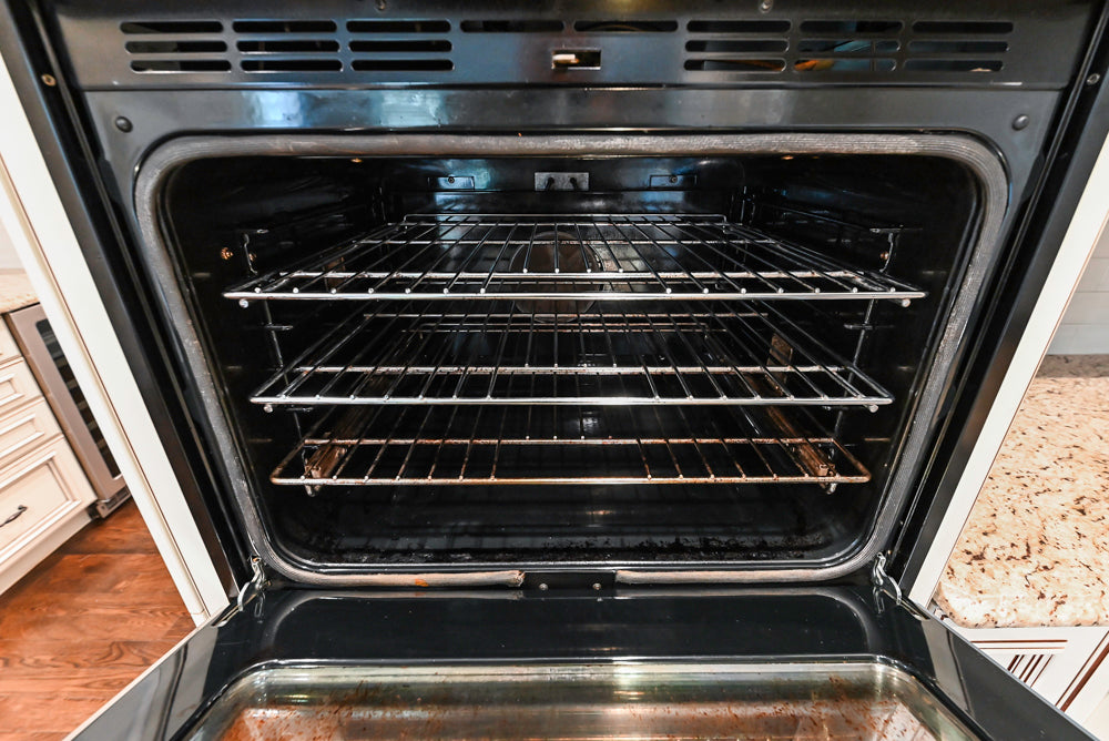 Kitchen Craft Traditional White Kitchen with Island, Granite Countertops & Appliances