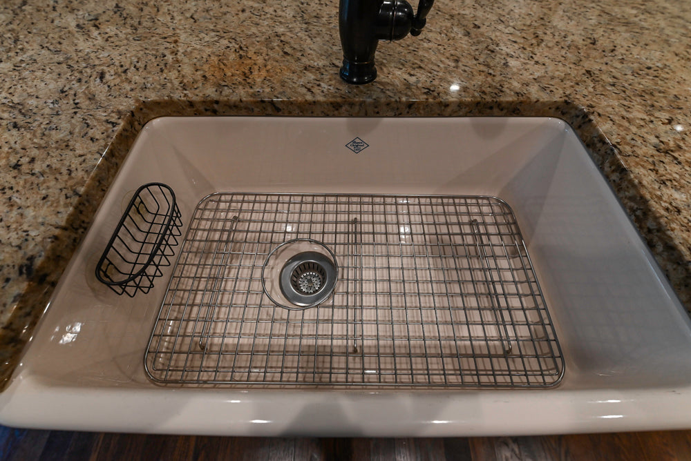 Kitchen Craft Traditional White Kitchen with Island, Granite Countertops & Appliances