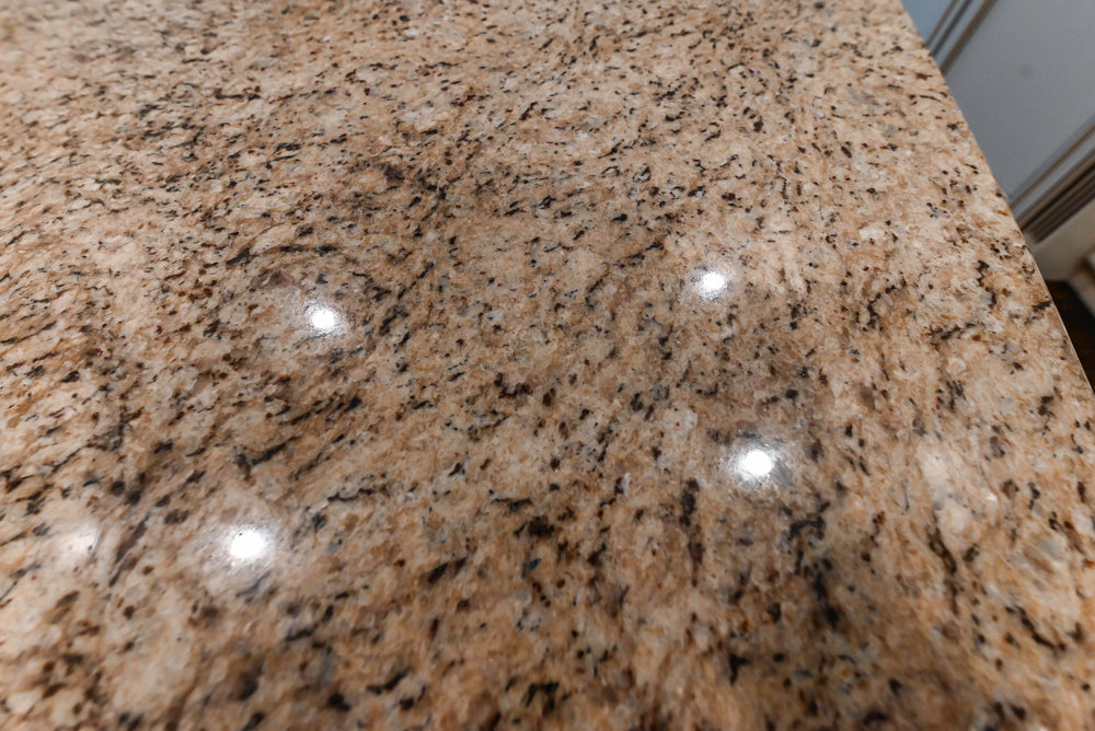 Kitchen Craft Traditional White Kitchen with Island, Granite Countertops & Appliances