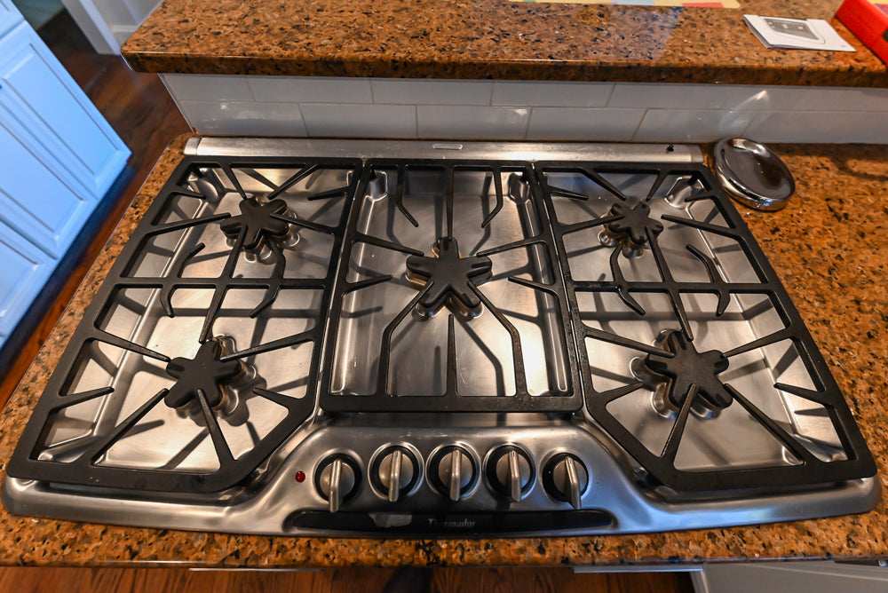 Traditional White Kitchen with Desk Area