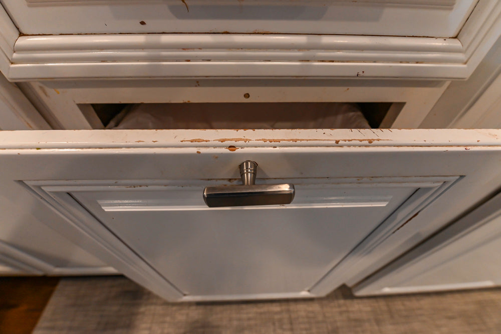 Traditional White Kitchen with Desk Area