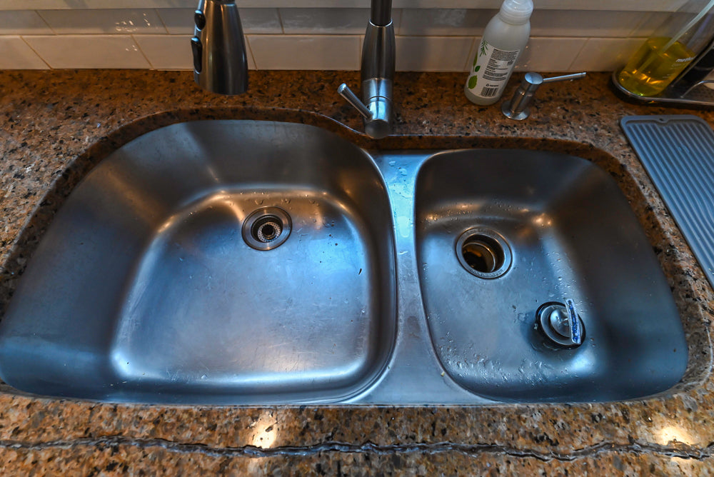 Traditional White Kitchen with Desk Area