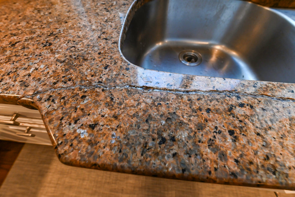 Traditional White Kitchen with Desk Area
