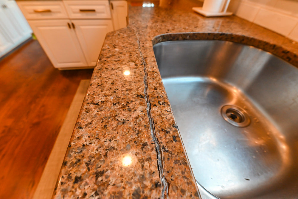 Traditional White Kitchen with Desk Area