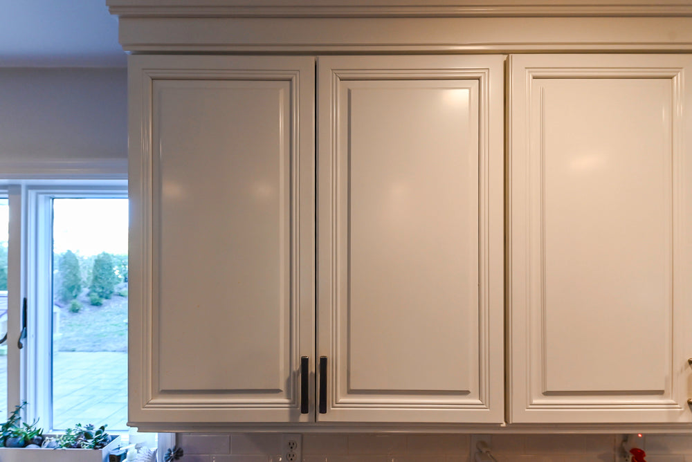 Traditional White Kitchen with Desk Area