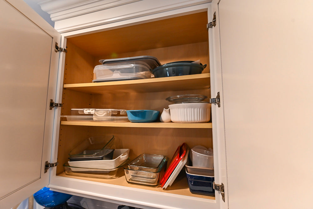Traditional White Kitchen with Desk Area