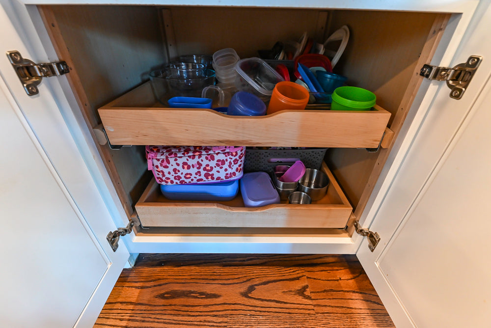 Traditional White Kitchen with Desk Area