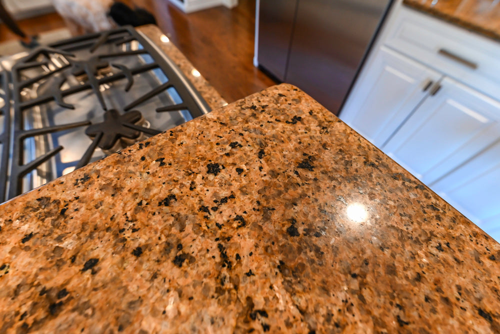Traditional White Kitchen with Desk Area