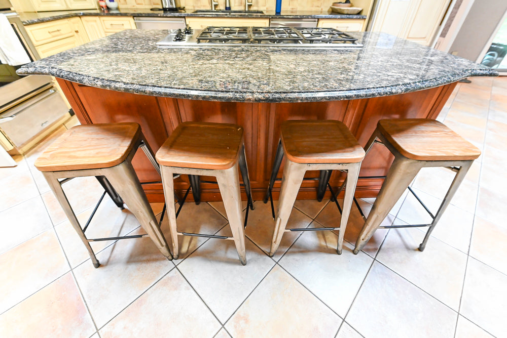 Millbrook Custom Traditional Cream Kitchen with Island, Granite Countertops & Appliances