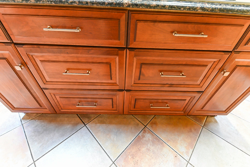 Millbrook Custom Traditional Cream Kitchen with Island, Granite Countertops & Appliances