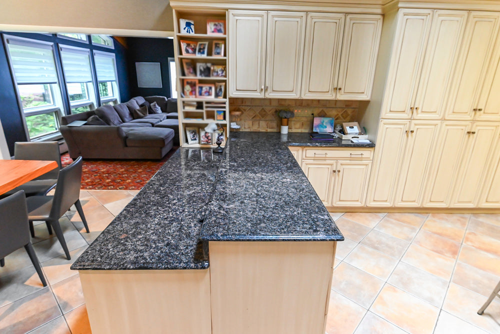 Millbrook Custom Traditional Cream Kitchen with Island, Granite Countertops & Appliances