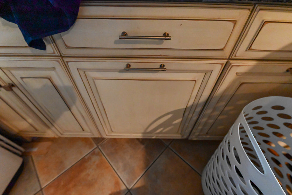 Millbrook Custom Traditional Cream Laundry Room with Washer & Dryer