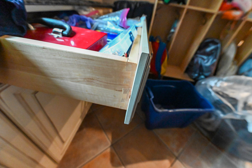 Millbrook Custom Traditional Cream Laundry Room with Washer & Dryer