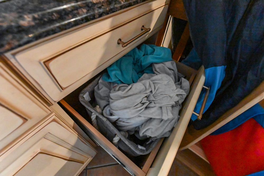 Millbrook Custom Traditional Cream Laundry Room with Washer & Dryer