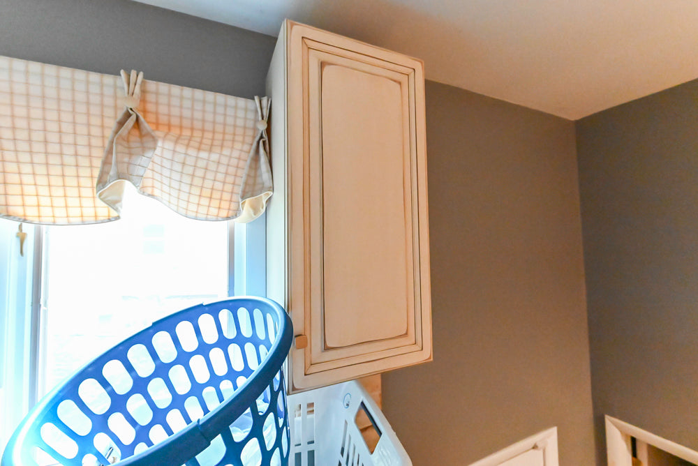 Millbrook Custom Traditional Cream Laundry Room with Washer & Dryer