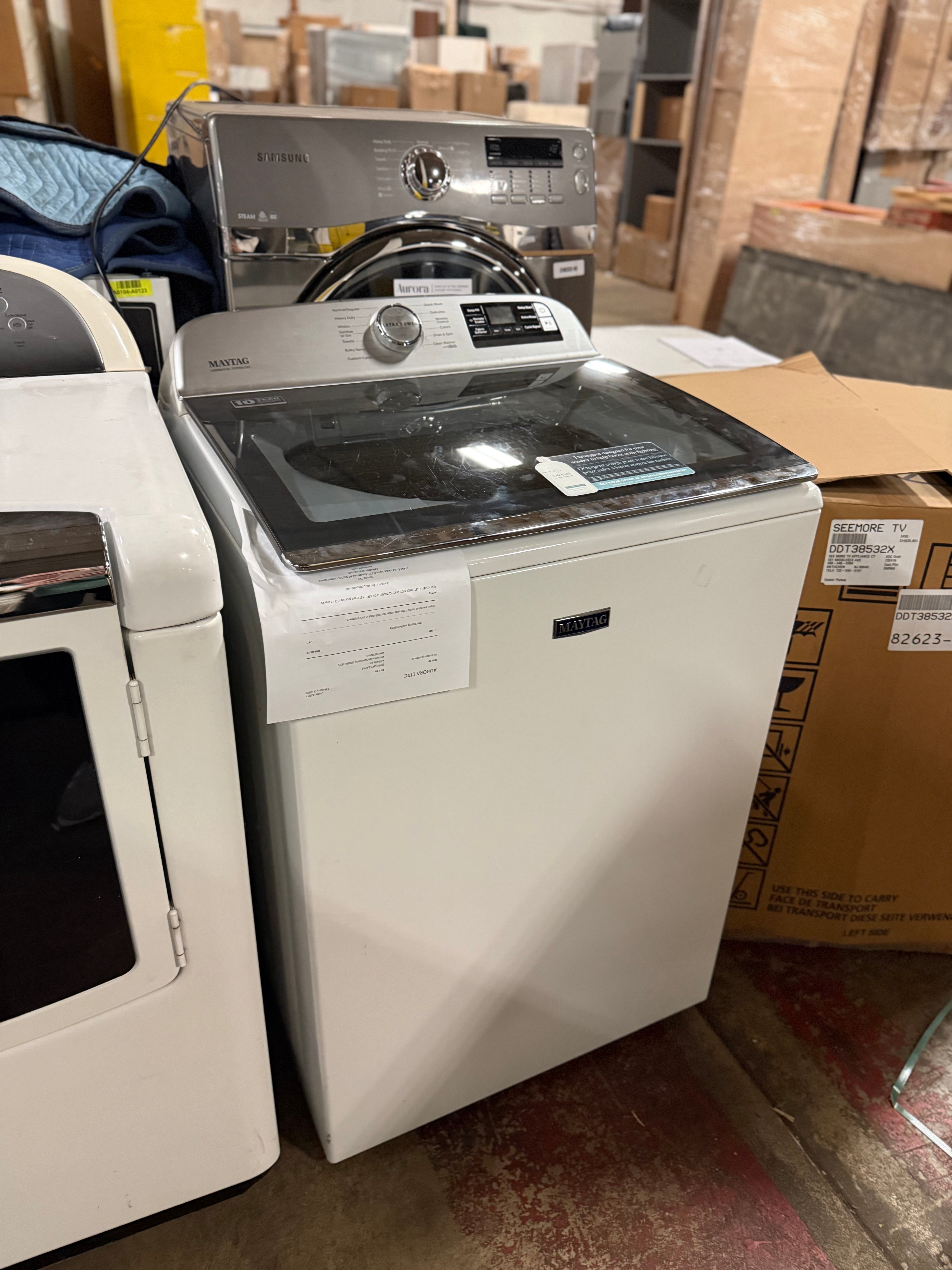 Maytag MVW7232HW 27" White Top Load Smart Washer