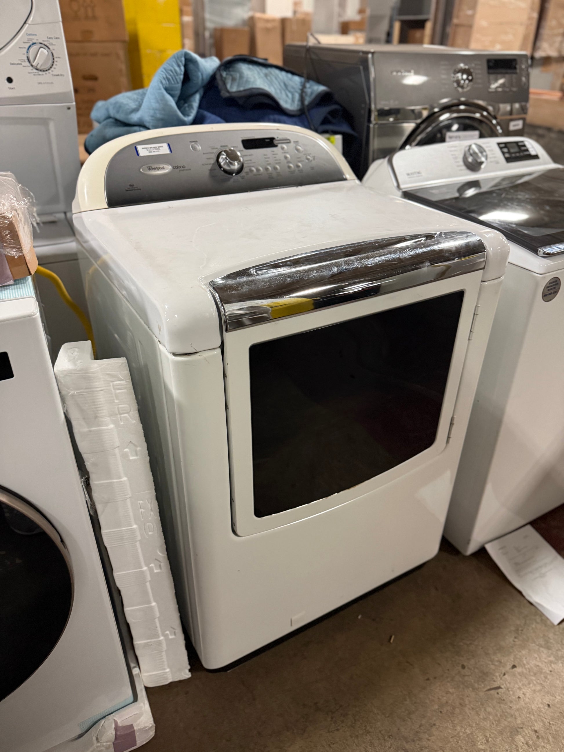 Whirlpool Cabrio WGD8800YW 29" White Gas Dryer
