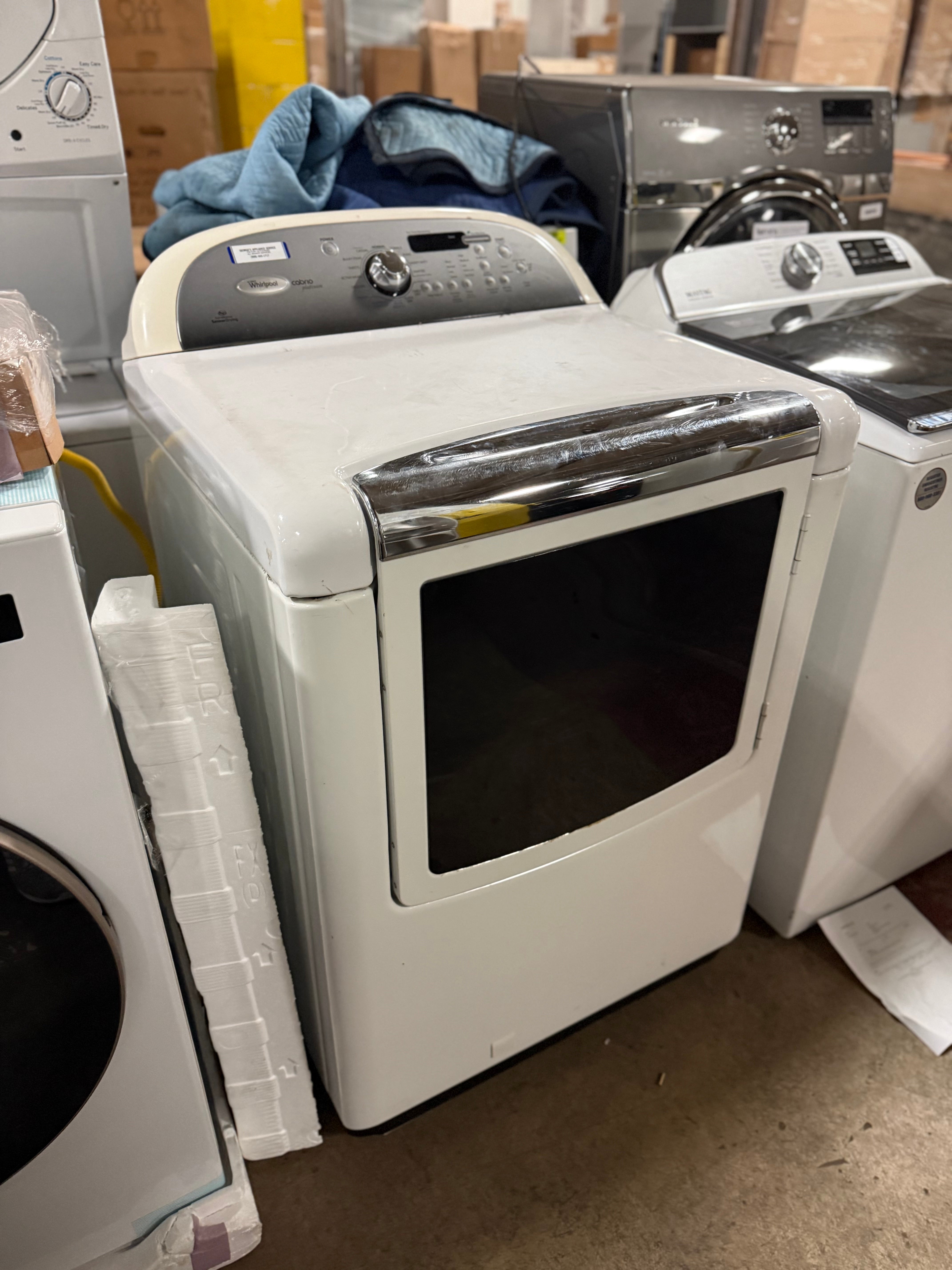Whirlpool Cabrio WGD8800YW 29" White Gas Dryer