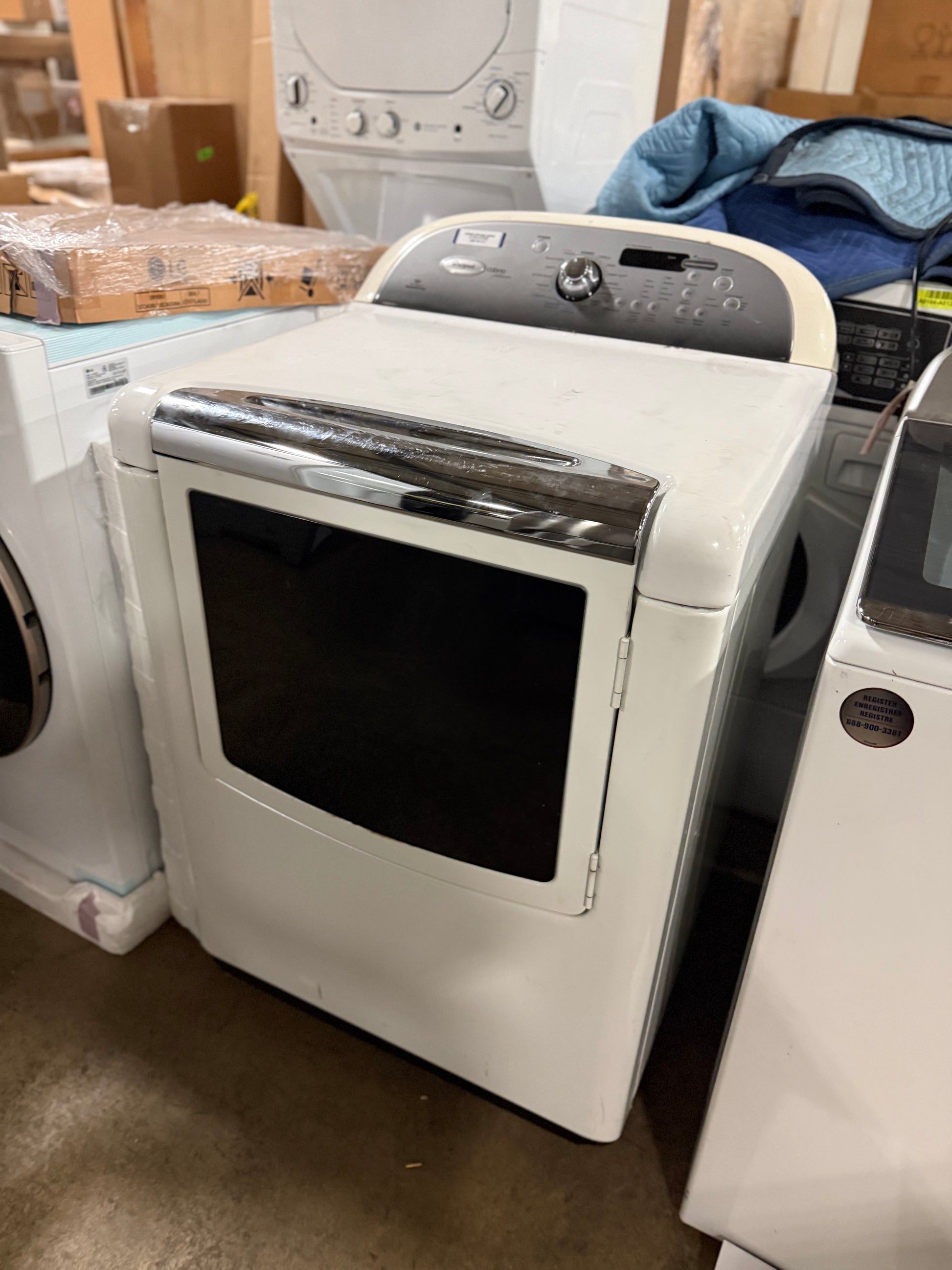 Whirlpool Cabrio WGD8800YW 29" White Gas Dryer