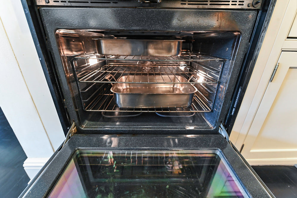 Heritage Traditional Creamy White Kitchen with Island, Marble Countertops and Appliances