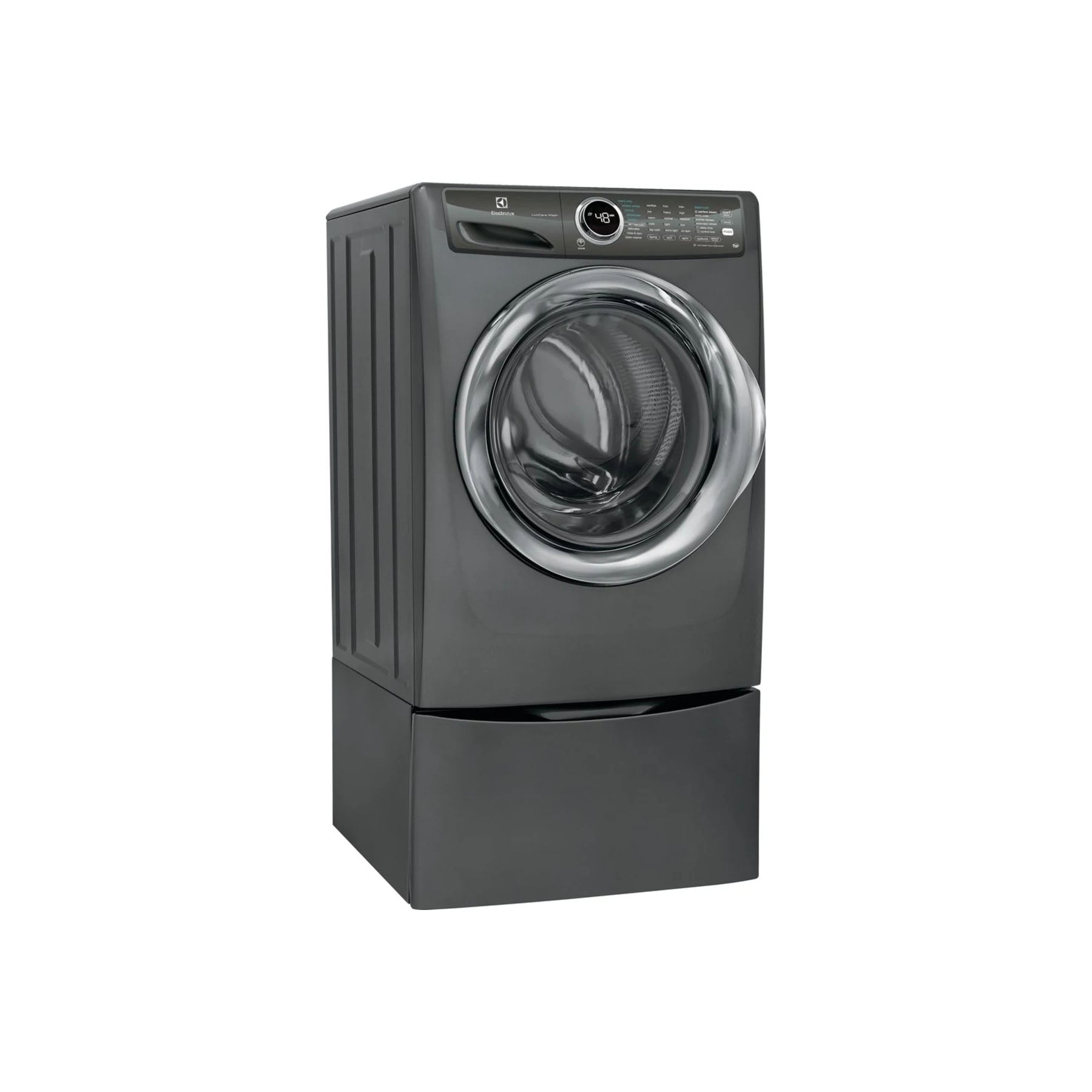 Electrolux EFLS527UTT 27" Titanium Front Load Washer with Pedestal