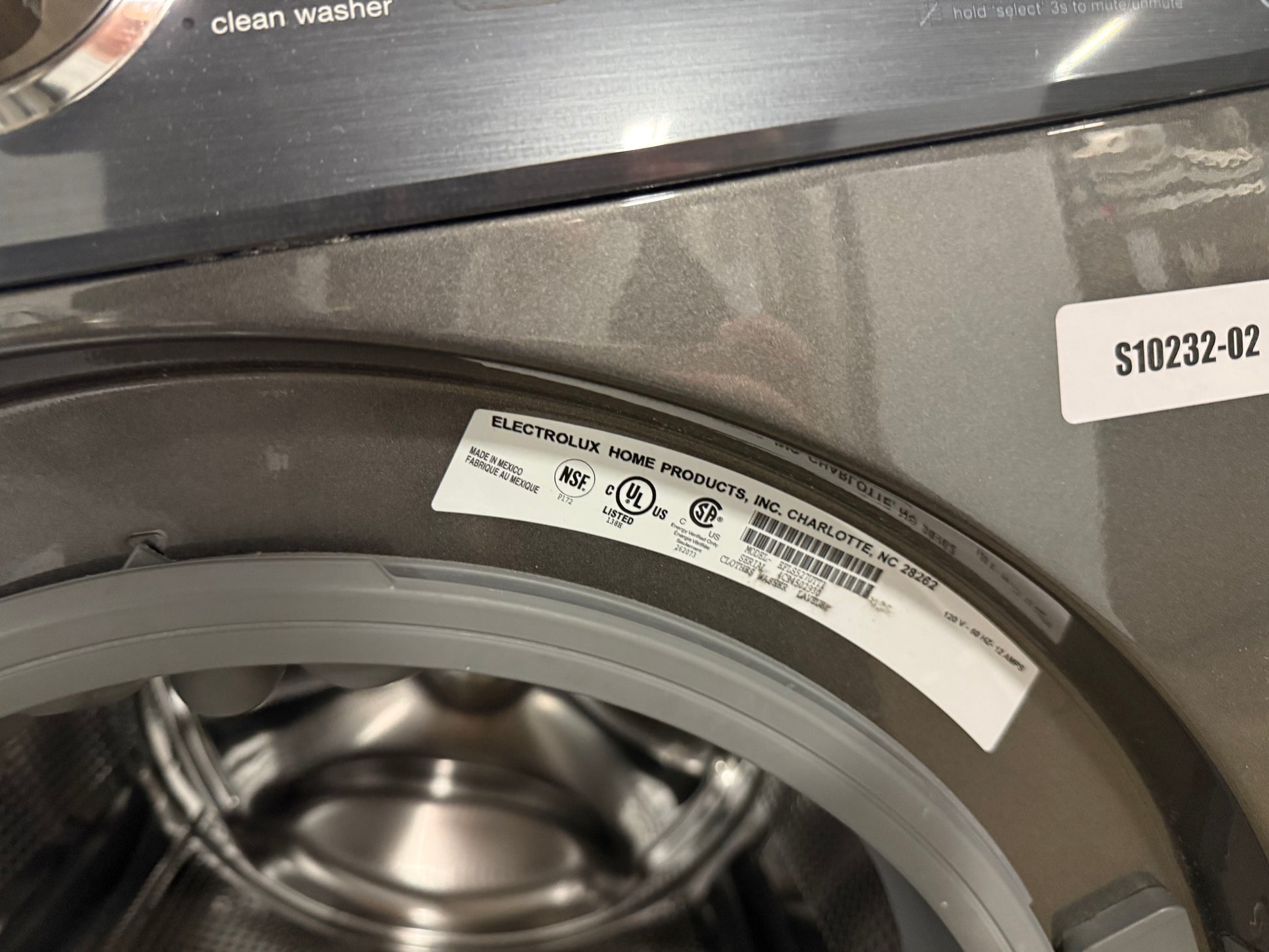Electrolux EFLS527UTT 27" Titanium Front Load Washer with Pedestal