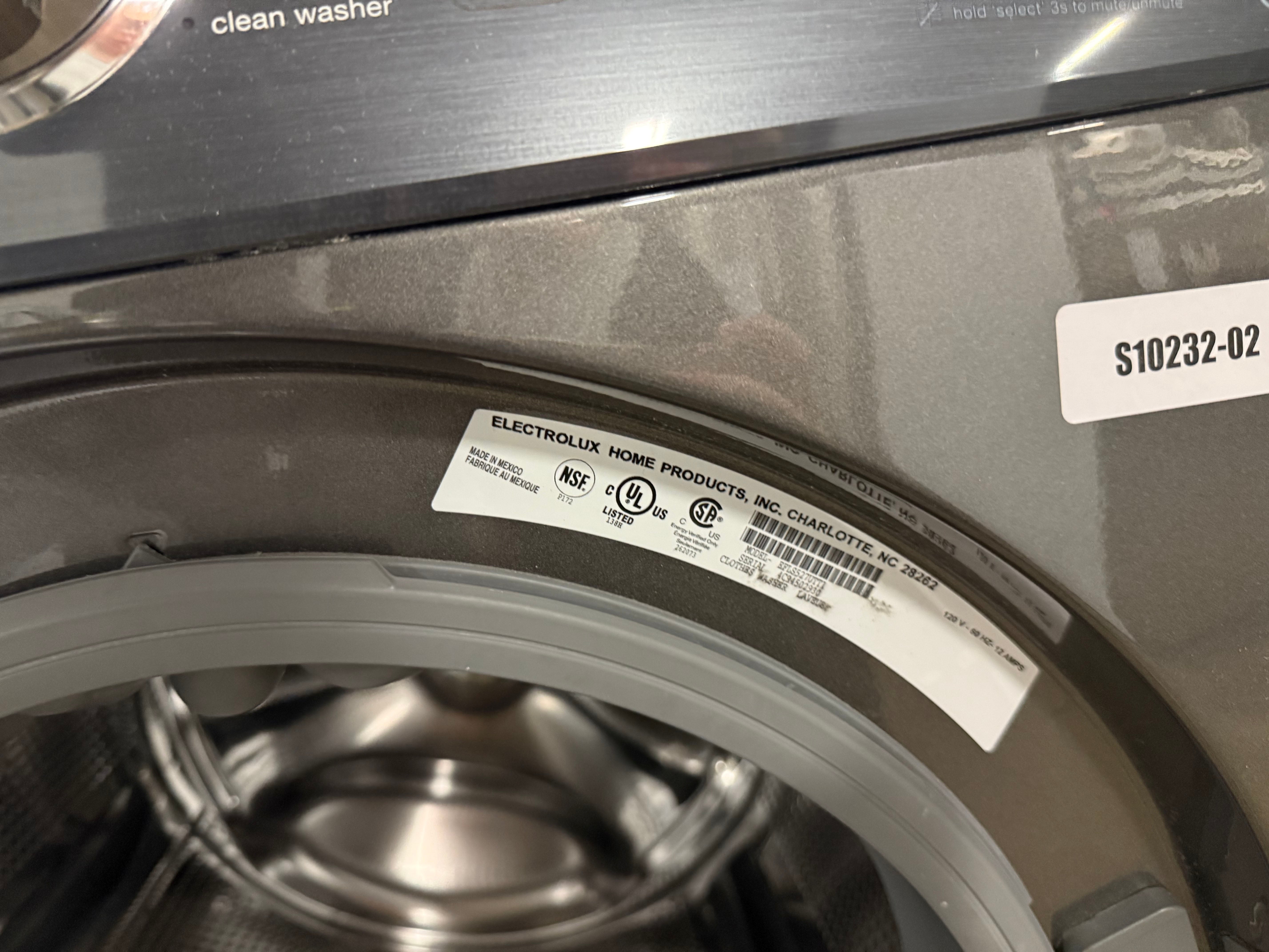 Electrolux EFLS527UTT 27" Titanium Front Load Washer with Pedestal