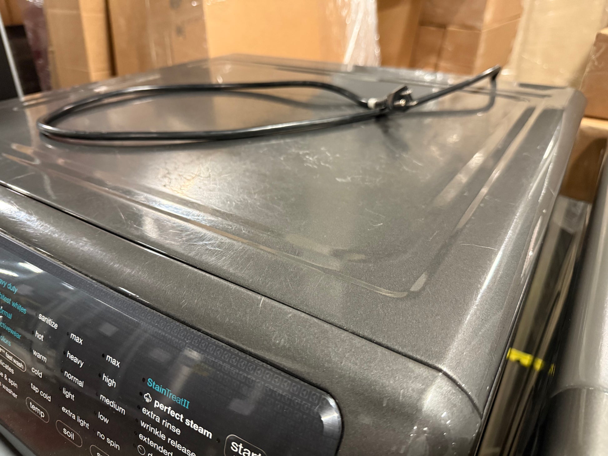 Electrolux EFLS527UTT 27" Titanium Front Load Washer with Pedestal