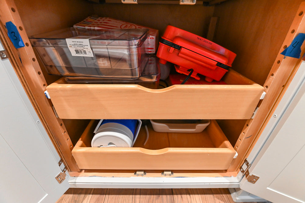 Traditional White Kitchen with Marble Top Island and Appliances