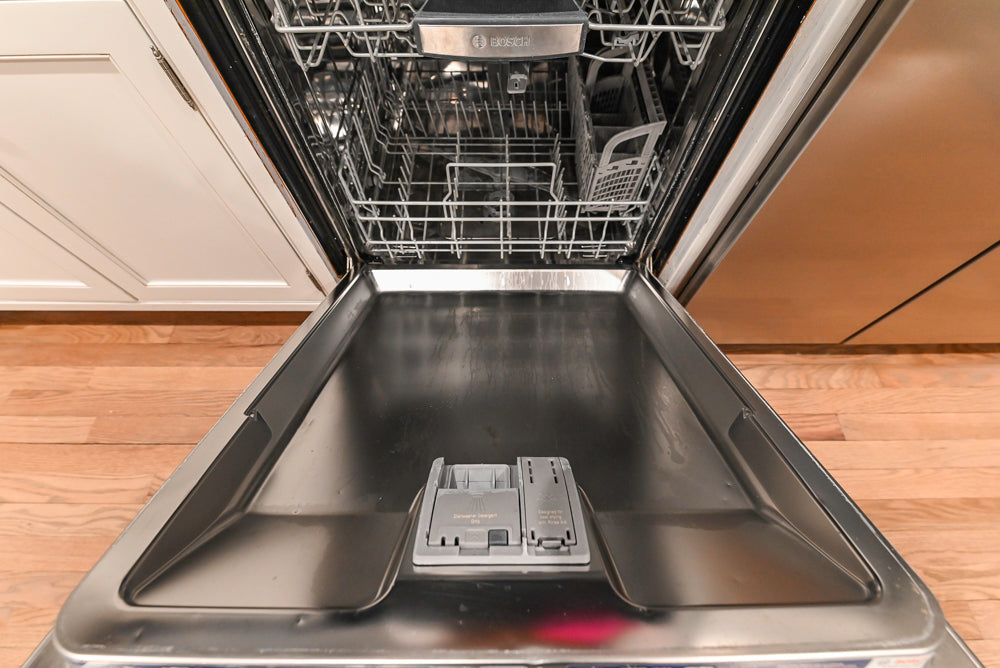 Traditional White Kitchen with Marble Top Island and Appliances