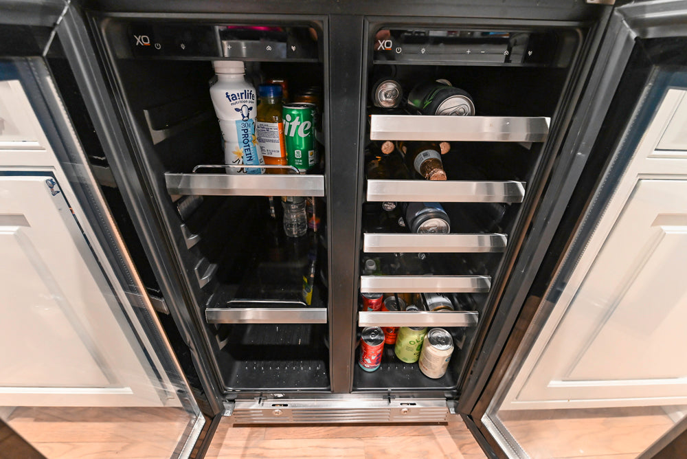 Traditional White Kitchen with Marble Top Island and Appliances