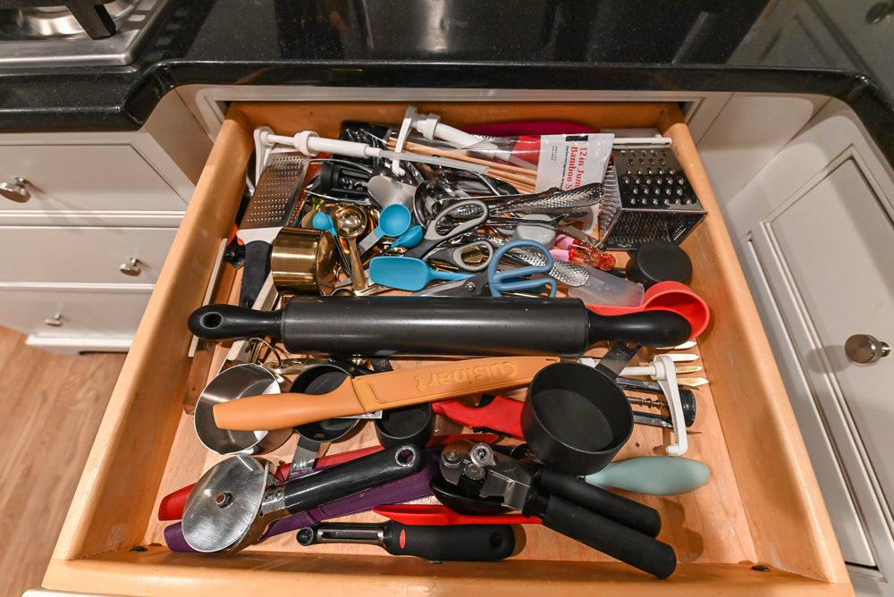 Traditional White Kitchen with Marble Top Island and Appliances